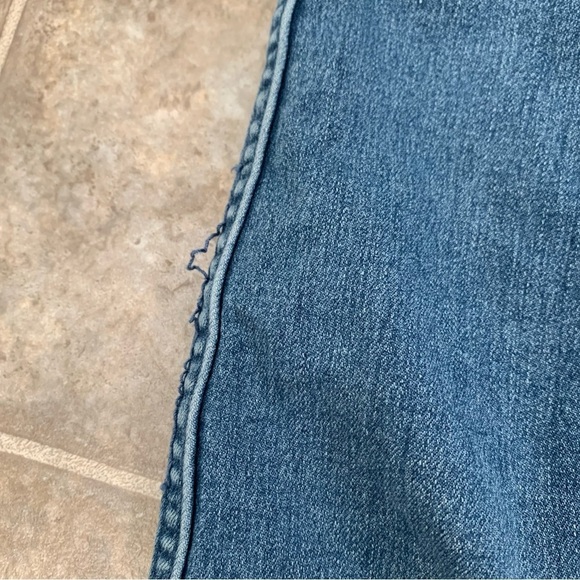 Free people denim mini skirt a-line retro size 0 - Picture 7 of 7